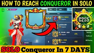 How to reach SOLO conqueror in C2S5 | SOLO CONQUEROR RANK PUSH POINTS (TPP/FPP) TIPS AND TRICKS