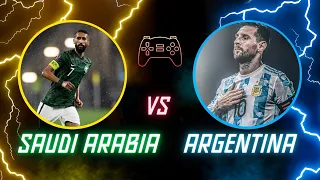 ARGENTINA VS  SAUDI ARABIA 🇦🇷VS🇸🇦 FIFA World Cup 2022  MESSI VS SALMAN AL-FARAJ