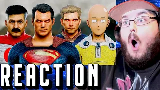 SUPERMAN vs. SAITAMA vs. HOMELANDER vs. OMNI-MAN | EPIC BATTLE! (Made By Mightyraccoon!) REACTION!!!