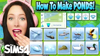 How To Make *PONDS* in THE SIMS 4 | FREE BASE GAME UPDATE