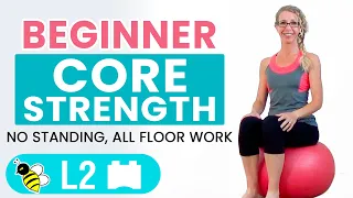 BEGINNER CORE | 15 Minute STABILITY BALL Workout for BEGINNERS