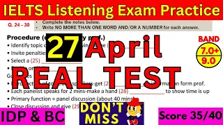 23 MARCH 2024 IELTS LISTENING PRACTICE TEST 2024 WITH ANSWERS | IELTS PREDICTION | IDP & BC