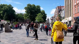 Walking Through Rostock (Steintor - Neuer Markt - Kröpeliner Tor...)