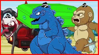 Full Godzilla & KONG vs EVOLUTION of CHOO CHOO CHARLES - Coffin Dance Meme Cover