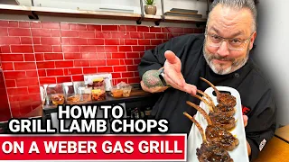 How To  Grill Lamb Chops On A Weber Gas Grill.