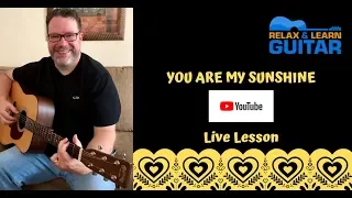 You Are My Sunshine-Beginner Acoustic Guitar Lesson