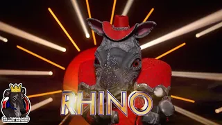 The Masked Singer 2023 Rhino Full Performance Cluefest Week S4E04