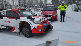 Takamoto Katsuta and Aaron Johnston pre-event test to Rally Sweden.