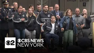 See it: NYPD officers released from hospital after Queens shooting