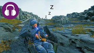 Falling Asleep With SAM & Rain Sounds 💤 Relaxing DEATH STRANDING Ambience
