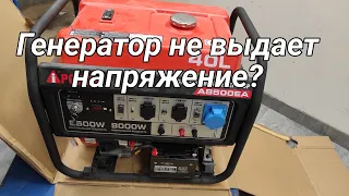 Генератор не выдает напряжение?