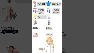 Opposite phrasal verbs #learn #learning #cartoon #learn english #english teacher #shorts #youtube
