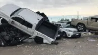 Tornado flattens Jefferson City car dealership