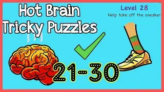 Hot Brain Tricky Puzzles Level 21 22 23 24 25 26 27 28 29 30 Walkthrough Solution