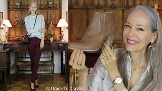 Favorites, January: Tops, Jeans, Booties, Flats, Bag, Lipstick  / Classic Fashion, Style Over 40, 50