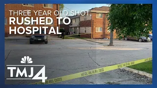 Neighbors heartbroken after three-year-old shot in Milwaukee; rushed to hospital