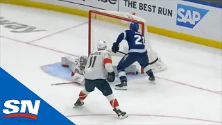 Brayden Point Dekes Around MacKenzie Weegar Before Tucking Puck Past Spencer Knight