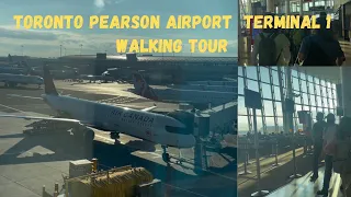 Toronto Pearson Airport Terminal 1 Walking Tour 2023 | YYZ International Airport