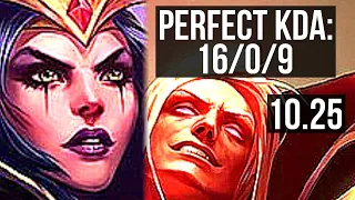 LEBLANC vs VLADIMIR (MID) | 16/0/9, Legendary, 300+ games | EUW Master | v10.25