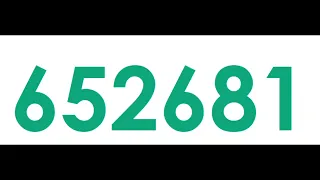 Colorful Numbers 1 to 700000 In 70 Fonts