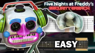 FNAF Security Beach - DJ Music Man Theme - Guitar tutorial (TAB)