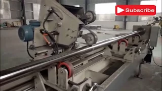 Abrasive belt pipe surface grinding polishing machine