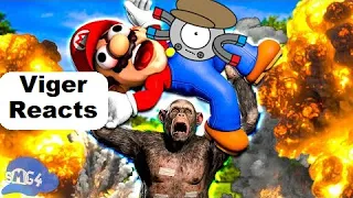 Viger Reacts to SMG4's "World War Monke"