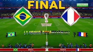 Brazil vs France FINAL - FIFA World Cup 2022 Qatar - Full Match All Goals - eFootball PES Gameplay