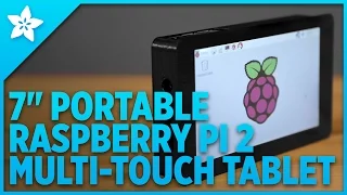 7" Portable Raspberry Pi Multi-Touch Tablet #3DPrinting #Adafruit #RaspberryPi