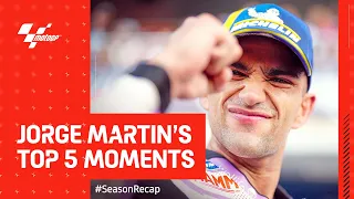 Jorge Martin's Top 5 Moments 🥈 | 2023 #MotoGP Runner-up