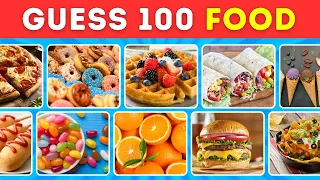 Guess the FOOD in 3 seconds 🍕🍔 | Guess 100 Food Quiz