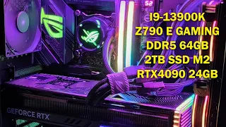 Ігровий ПК i9-13900K Asus Z790-E Gaming DDR5 64Gb 1200W Thor RTX4090 24Gb