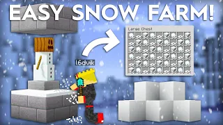 Minecraft Super Easy Snow Farm - 72,000 Per Hour!