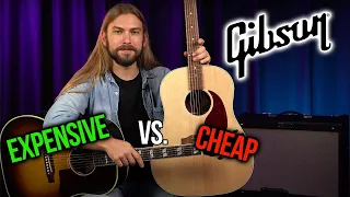 Expensive vs. Cheap Gibson Acoustic Guitars | G-45 Studio vs. Southern Jumbo