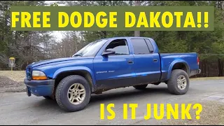 I Got A Free Dodge Dakota Off Instagram!! Is It Junk?