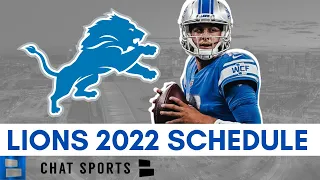 Detroit Lions 2022 NFL Rumored Schedule, Opponents And Instant Analysis