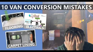 Don’t make the mistakes I did 😢 | Top 10 Van Conversion Errors In Transit Custom