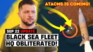 Russia's BLACK SEA FLEET Can't Catch a Break, HQ Destroyed & Admiral Reportedly Dead | ATACMS Coming