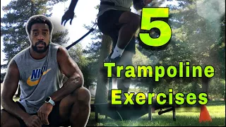 Mini Trampoline Workout | 5 balancing/strenghtening exercises great for athletes