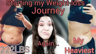 STARTING MY WEIGHT LOSS JOURNEY.. AGAIN!! || GAINED WEIGHT|| MY HEAVIEST |