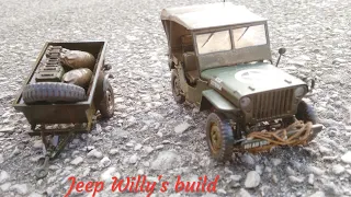 Willy's jeep with trailer 1/35 scale build (italeri No.314)