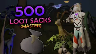 Loot From 500 Hunters' Loot Sacks (Master)