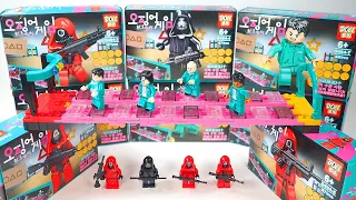 LEGO Squid Game The Glass Bridge Scene | 오징어 게임 유리 다리 | 魷魚遊戲 玻璃橋遊戲 Unofficial Lego Minifigures