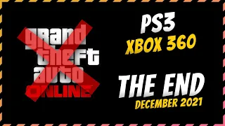 The END of GTA ONLINE for PS3 and XBOX 360 Users (December 2021)