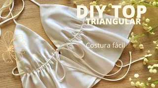 DIY TOP TRIANGULAR #costura #confeccion