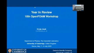 18th OpenFOAM Workshop - Keynote Lecture 1. Year in review