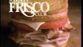 1992 Hardee's Restaurant Commercial "Frisco Club"