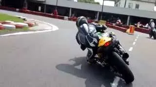 Ninja 250 Rocking a GO-KART TRACK!