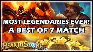 MOST LEGENDARIES EVER! A BEST OF 7 MATCH - Boomsday / Constructed / Hearthstone