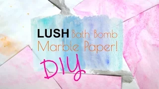 DIY Marble Paper with LUSH Bath Bombs